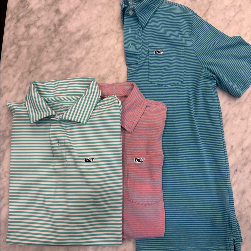 Vineyard Vines Polo Trio - Teal, Pink, Blue